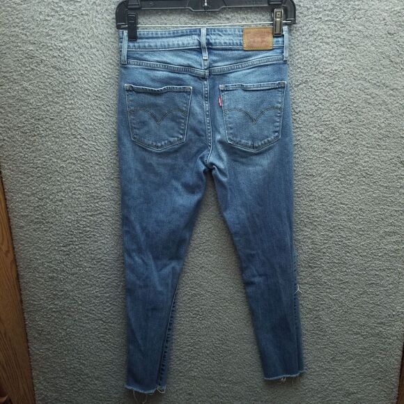 Levi Strauss Co. Women's 26 High Rise 721 Blue Skinny Jeans 26.5" 25.25" 9.5" - Picture 7 of 14